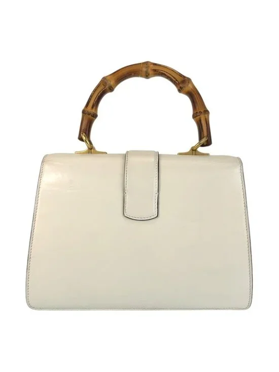 Gucci Dionysus Bamboo White Navy Red Leather 2-Way Shoulder Bag - Picture 2 of 9